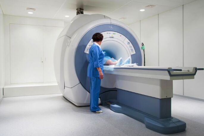 Diagnóis MRI ar osteochondrosis thoracach