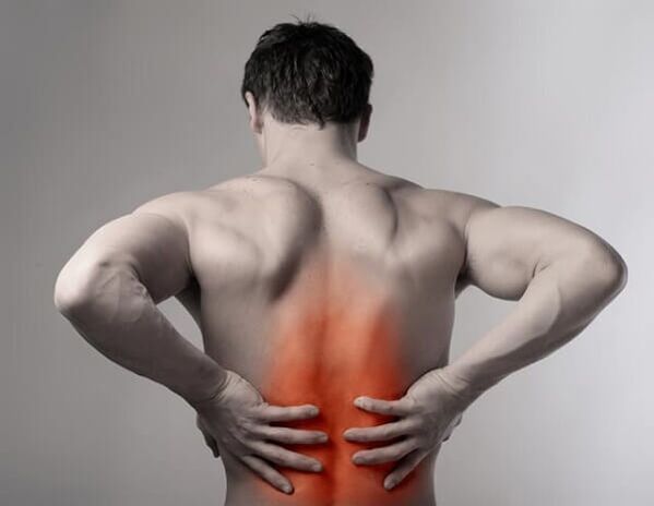 pian ar ais mar gheall ar osteochondrosis spinal
