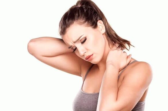 pian muineál mar gheall ar osteochondrosis spinal